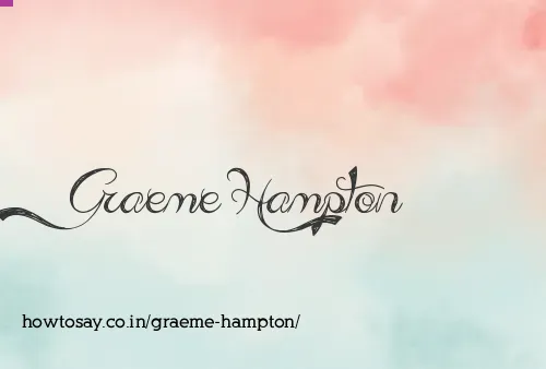 Graeme Hampton