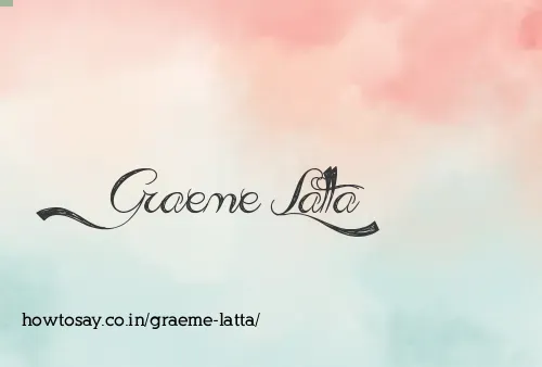 Graeme Latta