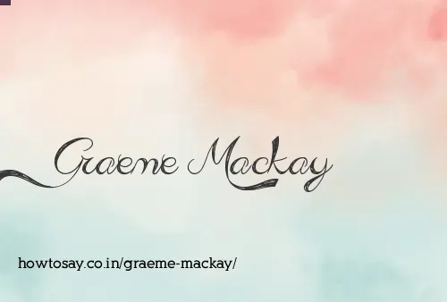 Graeme Mackay