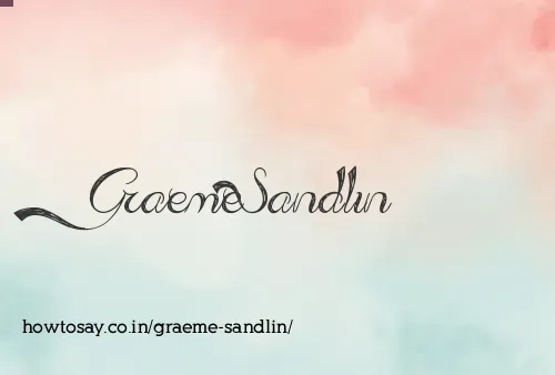 Graeme Sandlin
