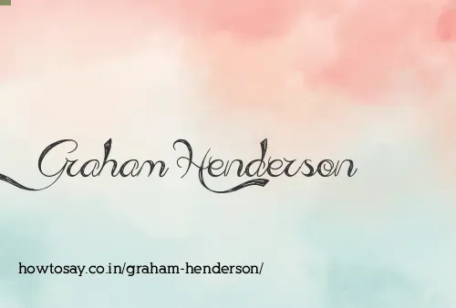 Graham Henderson