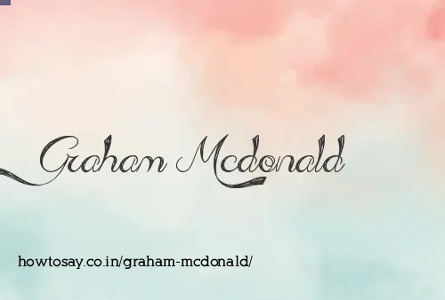 Graham Mcdonald