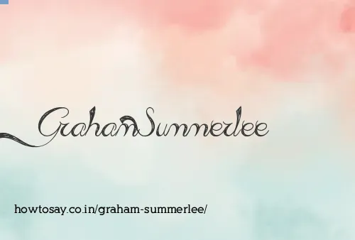 Graham Summerlee