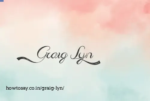 Graig Lyn