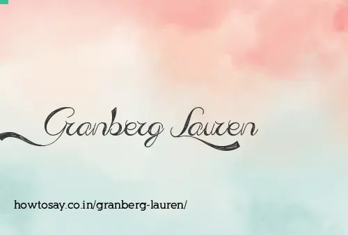 Granberg Lauren