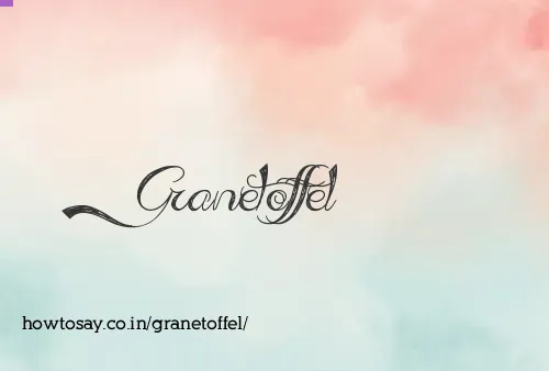 Granetoffel