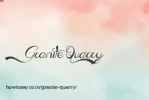 Granite Quarry