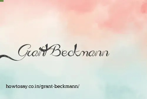 Grant Beckmann