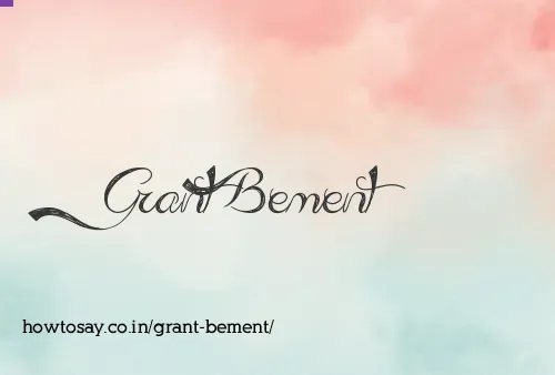 Grant Bement