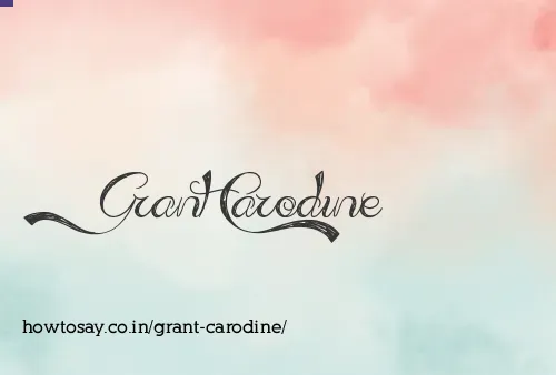 Grant Carodine