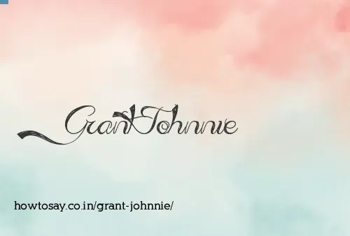 Grant Johnnie