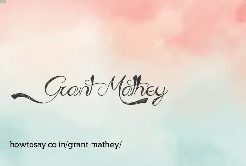 Grant Mathey
