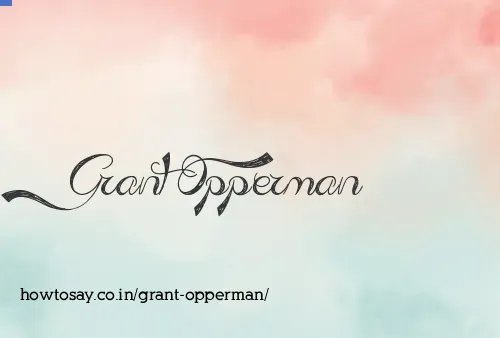Grant Opperman
