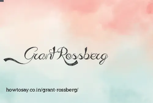 Grant Rossberg