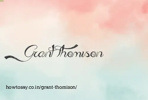 Grant Thomison
