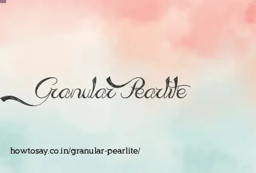Granular Pearlite
