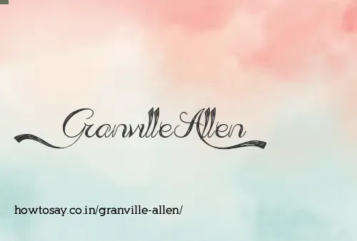 Granville Allen