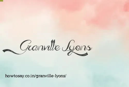 Granville Lyons