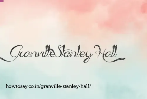 Granville Stanley Hall