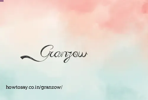 Granzow