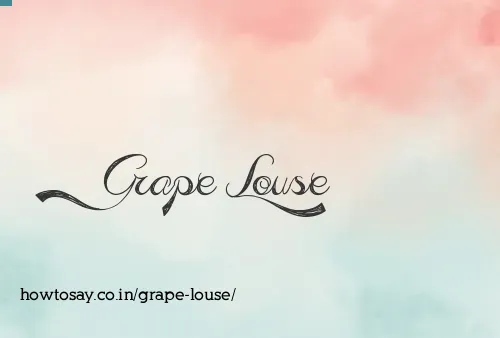 Grape Louse