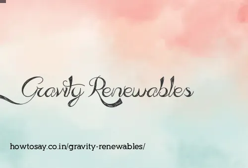 Gravity Renewables