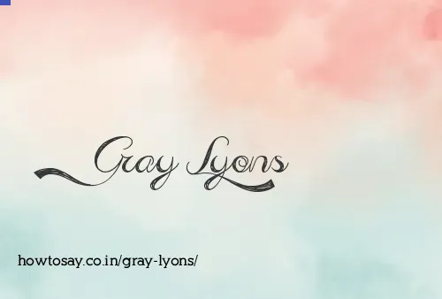 Gray Lyons