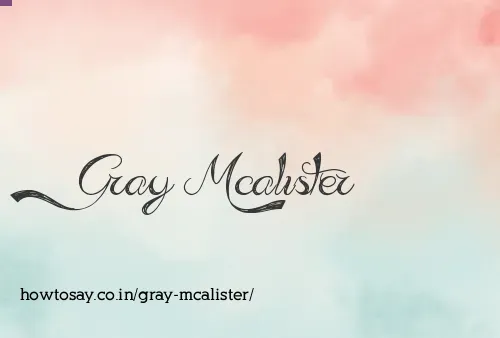 Gray Mcalister