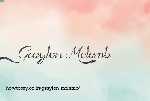 Graylon Mclamb
