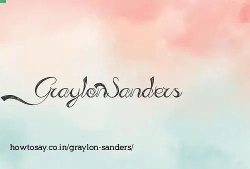 Graylon Sanders
