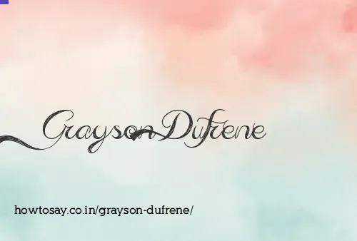 Grayson Dufrene