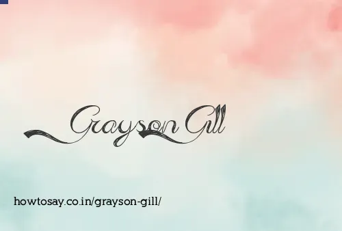 Grayson Gill