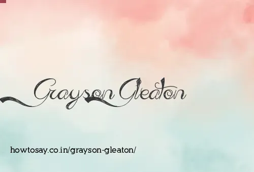 Grayson Gleaton
