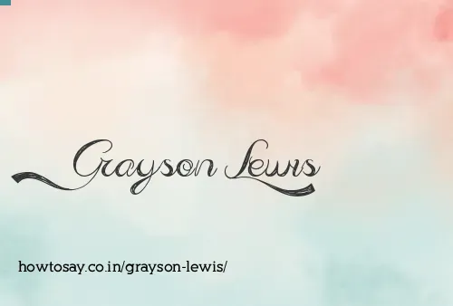 Grayson Lewis