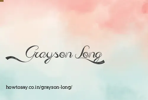 Grayson Long