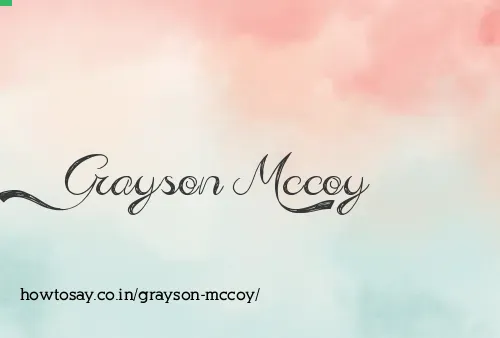 Grayson Mccoy