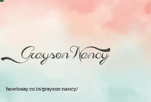 Grayson Nancy
