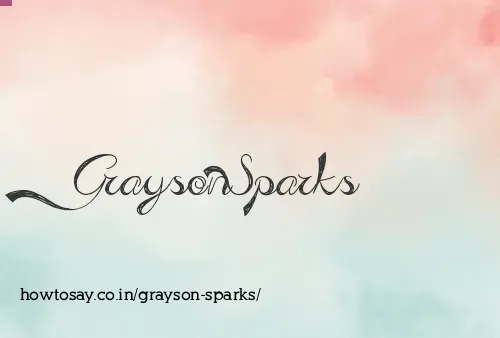 Grayson Sparks