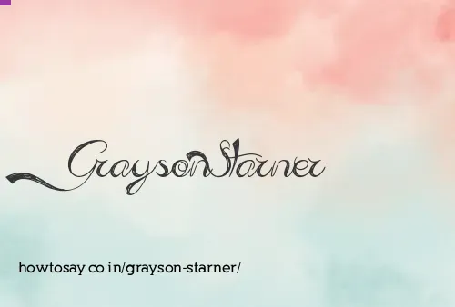 Grayson Starner