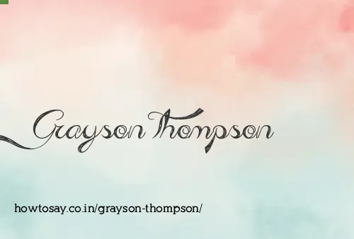 Grayson Thompson