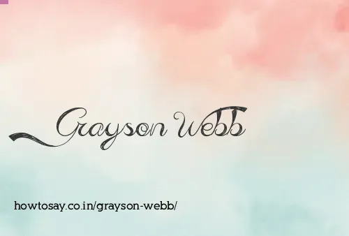 Grayson Webb