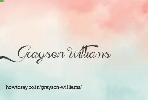 Grayson Williams