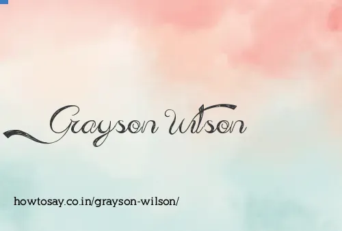 Grayson Wilson