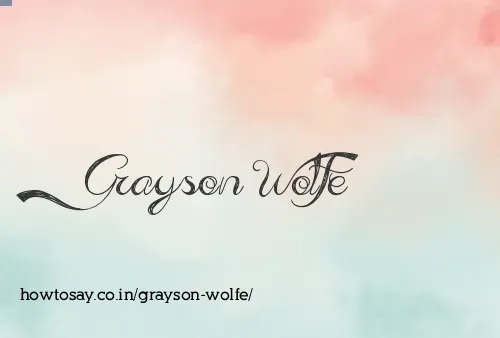 Grayson Wolfe