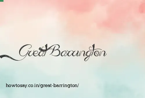 Great Barrington