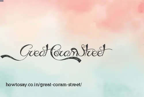 Great Coram Street