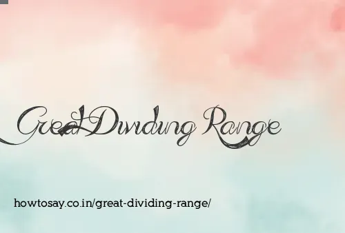 Great Dividing Range