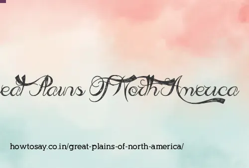 Great Plains Of North America