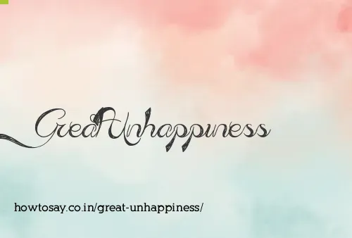 Great Unhappiness