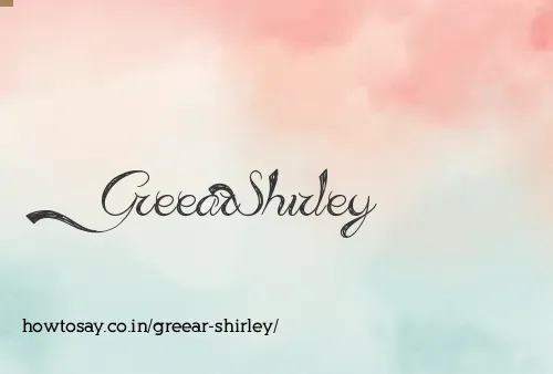 Greear Shirley
